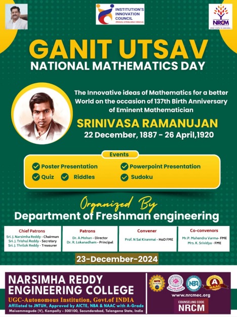 Ganith Utsav: Celebrating National Mathematics Day